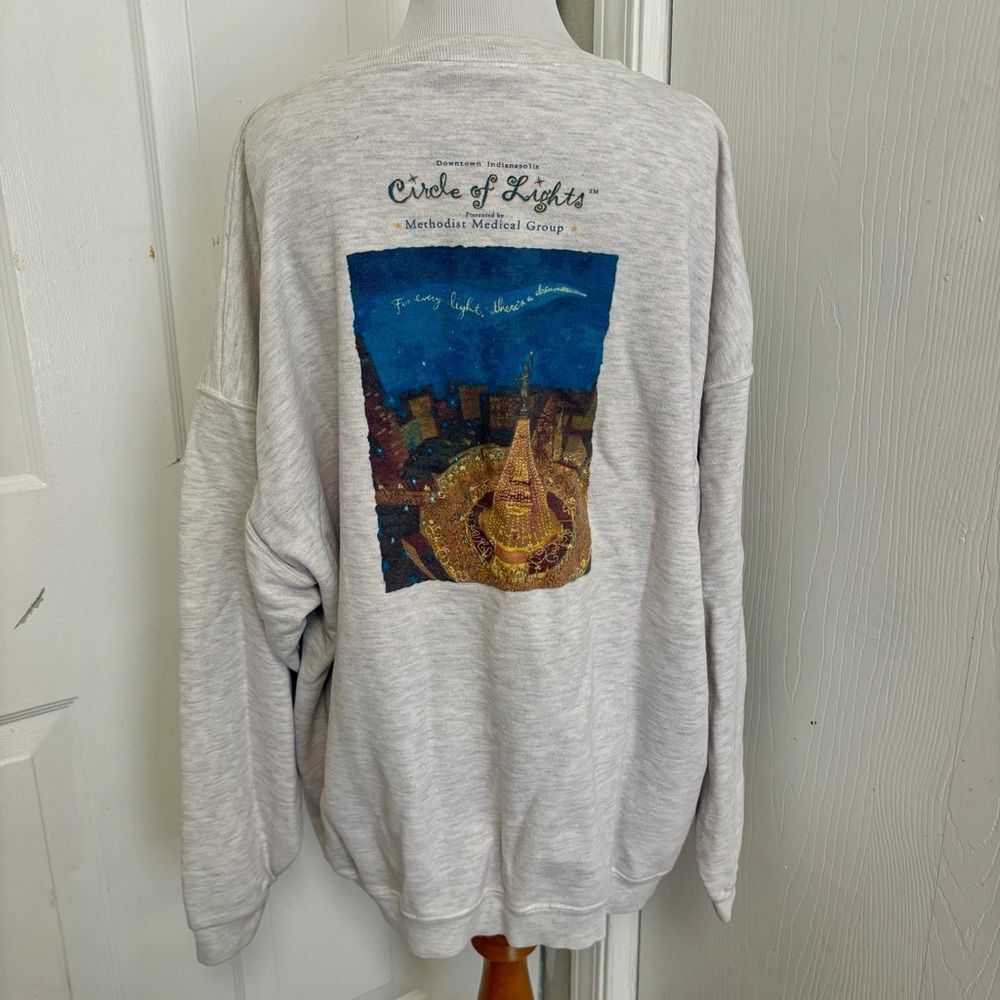 Vintage Circle of Lights Indianapolis Sweatshirt H1